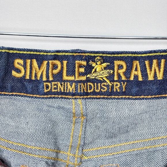 Simple & Raw Selvedge Jeans 31x31 Cone Mills Limited Edition Denim Button‎ Fly - Picture 7 of 15